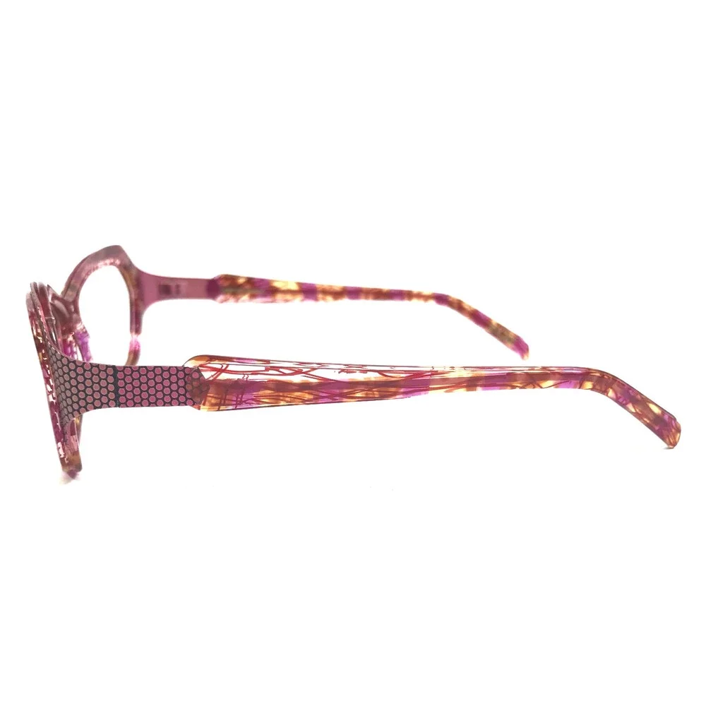 BOZ Eyeglasses Frames TIME 8171 Pink Acetate Rose Inox Violet 54.5-15.5-130